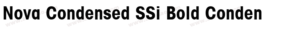 Nova Condensed SSi Bold Condensed字体转换